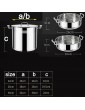 Steamer Pot Stock Pot 304 Stainless Steel Household Thickened stew Pot with Steamer Gas Stove for Induction Cooker Size : 30cm - B0B2L64K1LA
