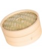 Tenlacum Natural Bamboo Steamer Basket Dim Sum Bamboo Steamers Great for Asian Cooking Buns Dumplings Vegetables Fish 6 inches 15cm - B07YZTD1G1H