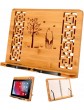 Book Stand Cookbook Holder Stand Bookcase Music Stand 39 x 28 cm Book Holder Bamboo M - B09W9BJ7VDV