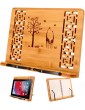 Book Stand Cookbook Holder Stand Bookcase Music Stand 39 x 28 cm Book Holder Bamboo M - B09W9BJ7VDV