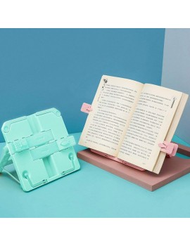 Cabilock Reading Stand Book Holder Tray Page Paper Clips Document Holder Cookbook Reading Desk for Kitchen Office - B08R9F5H76R