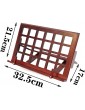 DSJGVN Desktop Wooden Music Stand,Bamboo Book Stand,Reading Rest Holder Cookbook Cook Stand Foldable Tablet PC Textbook Music Document Stand Desk Bookrest Color : Mahogany - B09ZB91YR1A