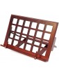 DSJGVN Desktop Wooden Music Stand,Bamboo Book Stand,Reading Rest Holder Cookbook Cook Stand Foldable Tablet PC Textbook Music Document Stand Desk Bookrest Color : Mahogany - B09ZB91YR1A
