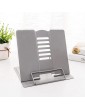 Metal Book Stand Reading Book Holder Lightweight Cook Book Stands Portable Textbook Holders Adjustable Recipe Document Stand Tablet Music Book Stands&HoldersGrey - B08N3ZJGYBU