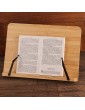 OXYEFEI Cookbook Holders Made of Bamboo,Adjustable Recipe Book Stand Holder for Reading Display and Kitchen,Can Engrave Initials and Content Very Suitable for Cooking Recipes Recipes Ipad Tablet - T