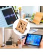 OXYEFEI Cookbook Holders Made of Bamboo,Adjustable Recipe Book Stand Holder for Reading Display and Kitchen,Can Engrave Initials and Content Very Suitable for Cooking Recipes Recipes Ipad Tablet - T