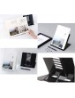Qiajie Adjustable Reading Rest Metal Reading Rest Holder Metal Book Stand Book Stand Cookbook Rest Book Holder for Office Home - B08P7NS569W
