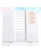 Recipe Holder Metal Book Stands Reading Rest Portable Book Holder Adjustable Foldable Tablet Recipe Music Document Cookbook Display Stand For Office Home Dorm Color : White - B0B17QN23BO