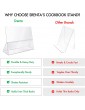 Srenta Durable Acrylic Cookbook Stand Transparent Easy Viewing iPad Tablet Holder Great for Cooking Baking Without Making Your Cook Book Dirty. - B07G8K8VYMP