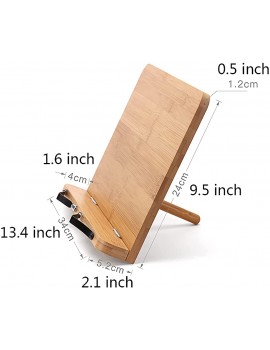 Tingting1992 book holder Reading Stand Book Holder Adjustable Height Book Holder Tray for Reading Textbook Cookbook Recipe Laptop Tablet Cell Phone Portable book page holder - B09JJX6F86Y