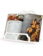 Vintage Cookbook Stand Cast Iron Decorative Metal Cookbook Recipe Holder for Cookbooks or iPad Stands for Kitchen White - B07VJNQDGDI