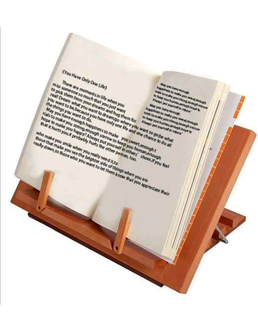 WJJ Recipe Holder Reading Rest Bookrest,Adjustable Cookbook Stand Cook Recipe Holders,Notebook Tablet Stand Reading Frame For Adults 34.3x23.8x2cm - B0B17P8JTCK