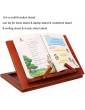 Wooden Portable Laptop Stand Adjustable Height Bed Side Book Stand for Desk Sofa Couch Table for Reading Display Cookbook Stands Holder for Kitchen 13L x 9H inch - B091Q6TD9PM