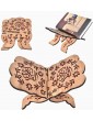 Wooden Reading Rest Koran Quran Holy Book Stand Islam Bookrest Cookbook Holder Home Office Decor for Reading Display - B086YQW8S4J