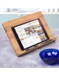 woodluv Bamboo Reading Rest Cook book Stand Foldable Holder for Books Documents iPads Tablets Or Smartphones - B07KNY23YZG
