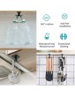 2PCS 360° Rotating Under Shelf Hooks Cooking Utensil Holder Hanging Rotate Rack Organizer Storage Rack with Stickers for Cabinet Kitchen Bathroom - B08XW12HKBY