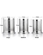 HaWare Utensil Holder 3 pcs Stainless Steel Large Medium Small Kitchen Tools Organizer Cutlery Silverware Flatware Holder Cylinder Micro-Perforated Dishwasher Safe - B07VCPFTMHB