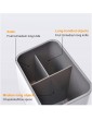 home magic Cutlery Utensil Holder Sinkware Caddy 3 Compact Flatware Silverware Organizer Drainer Grey Tableware Holder for Forks Knives and Spoons - B08RZ4BSLQH