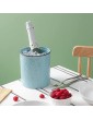 LIFVER Large Kitchen Utensil Holder Ceramic Utensils Crock for Countertop Non-Slip Design Rust Proof and Dishwasher Safe 7.2 x 6.2 | Blue - B07566QKBDV