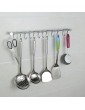 PetHot Kitchen Utensil Hanging Rack with 12 Hooks Kitchen Wall Mounted Stainless Steel Hanging Rack Holder Tool for Kitchen Cupboard Bathroom - B07N3VZ96TR