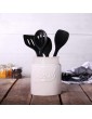 Vintage Mason Jar Utensil Holder White | Decorative Kitchenware Organiser | Spatulas Whisks & Spoons Storage | Ceramic Chip-Resistant Holder | M&W - B08CKVQ24ZR