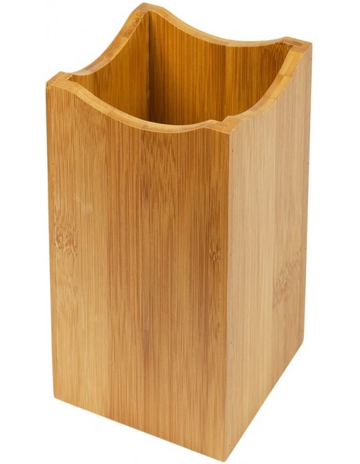 Woodluv Bamboo Kitchen Cookware Spoon Utensil Holder - B01M9HX6I3B