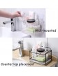 ZHJFDJ ZIRUIGONG Sink Caddy Tidy Sponge Holder for Kitchen Organisers Utensil Holders with Drain Pan Stainless Steel Rustproof,Wall Installation Countertop Placement 2PCS,White - B09Y373G43Z