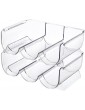 1 Pc Stackable Wine Rack Storage Transparent Acrylic Compact Wine Holder for 1 2 3 Bottles Space Saving Wine Bottle Rack Holder for All Type of Fridges Extends Wine and Cork Life - B09YXRBMF1R