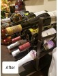 4 Tier Stackable Wine Rack Freestanding 16 Bottles Organizer Holder Stand Countertop Liquor Storage Shelf - B08R3QFRX7F
