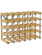 Classic 30 6x4 Bottle Pine Wood and galvanised Metal Wine Rack Ready Assembled - B0040G7G66Y