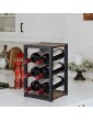 OROPY Vintage Wooden Wine Rack for 6 Bottles 3 Tier Free Standing Countertop Bottle Holder Storage Shelf for Kitchen,Cabinet,Bar,Cellar,Garden - B089SNJP7XM
