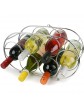 Premier Oval 6 Bottle Chrome Wine Rack | Wine Racks Bottle Holders Wine Storage - B00CBWVR52K