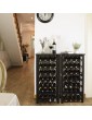 SMIBUY Bamboo Wine Rack 28 Bottles Display Holder with Table Top 7-Tier Free Standing Storage Shelves for Kitchen Pantry Cellar Bar Dark Brown - B094NX4Z8LP