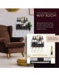 Wall Mounted Wine Rack Bottle & Glass Holder Cork Storage Store Red White Champagne Comes with 6 Cork Wine Charms Home & Kitchen Décor Designed by Anna Stay Wine - B077V4BC24Y