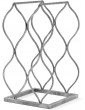 Will's Tabletop Wine rack Imperial Trellis 5 Bottle Silver – Freestanding countertop wine rack and wine bottle storage perfect wine gifts and accessories for wine lovers no assembly required - B07TZHDPHDP
