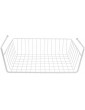 Lawei 2 Pack White Under Shelf Basket Wire Storage Basket for Kitchen Pantry Desk Bookshelf - B07KN1MQJPJ