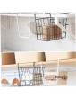 NIDONE 1PC Under Shelf Basket Wire Hanging Baskets Under Shelves Storage Rack For Kitchen Bookshelf Pantry Slide-in Baskets OrganizerBlack - B09DCL4C9RC