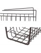 NIDONE 1PC Under Shelf Basket Wire Hanging Baskets Under Shelves Storage Rack For Kitchen Bookshelf Pantry Slide-in Baskets OrganizerBlack - B09DCL4C9RC