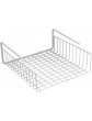 Southern Homewares Under Shelf Basket Wire Wrap Rack Storage Organizer for Kitchen Pantry 12-1 2 by 12-1 2 by 5-Inch White - B00I49MNZOT