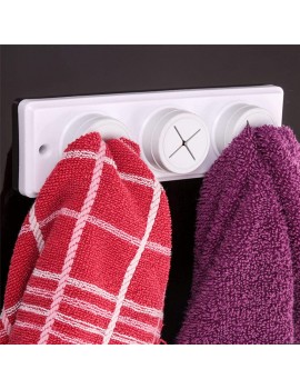 10x Push & Grip Triple Tea Towel Holders Kitchen Bathroom Hand Flannel Cloth Storage - B086GQMRKPZ