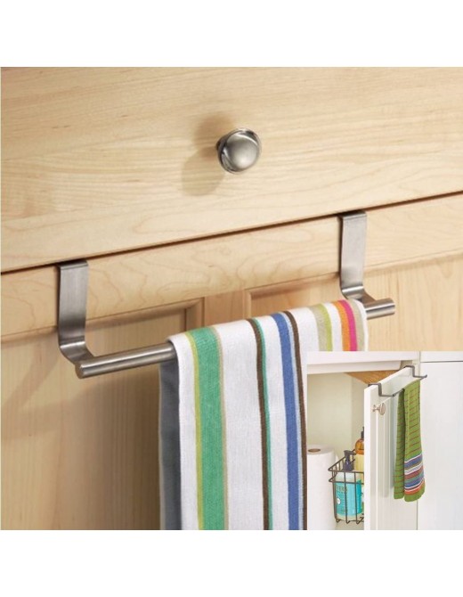 2 x Kitchen Cupboard Over The Cabinet Hand Towel Hanger Hook Storage Solution - B06XWH5WJ7F