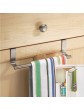 2 x Kitchen Cupboard Over The Cabinet Hand Towel Hanger Hook Storage Solution - B06XWH5WJ7F