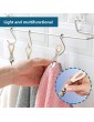 A O Hanger for Towels Towel Clip Hangers Towel Clips Tea Towel Holder Clamps Towel Clips for Towels for RV Home Kitchen Bathroom Balcony Garage - B09FY7BD3QH