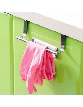 Bluelans Over Bathroom Kitchen Cabinet Door Tea Hand Towel Rail Holder Hanger Storage 36cm Silver - B01H50TM2YO