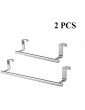 Csirnto Door Towel Holder Kitchen 2 Pieces Towel Holder Kitchen Tea Towel Holder Dish Towel Holder Door Towel Holder Stainless Steel Towel Clamp No Drilling for Kitchen and Bathroom - B09Z2FD32HC