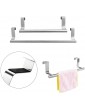 Csirnto Door Towel Holder Kitchen 2 Pieces Towel Holder Kitchen Tea Towel Holder Dish Towel Holder Door Towel Holder Stainless Steel Towel Clamp No Drilling for Kitchen and Bathroom - B09Z2FD32HC