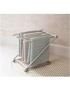 HUAYU Free Standing Towel Rack Holder Dishcloth Hanger Hand Towel Stand Tea Towel Holder Metal Kitchen Rag Drying Stand Color : Light Grey - B09KC49CJ7V