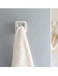 LotCow Square Adhesive Push Towel Hooks Kitchen Towel Hooks Wall Mounted Kids Hand Towel Hook Tea Towel Holder for Bathroom Kitchen and Home - B099KG5MJVK