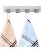 Tatkraft Fyra Set of 2 Quadruple Stainless Steel Self Adhesive Towel Rack Ideal Hanger for Towel and Bath Robe Total of 8 Kitchen and Bathroom Hooks -Water Proof and Rust Proof - B08XZMDXWGZ
