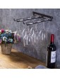 2 Pack Wine Glass Racks Wall Mounted Hanging Rack Shelf Wine Cup Display Stand for Cabinet and Bar 30cmBlack - B08BZHQFZDL